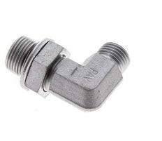 UNF 9/16''-18 x G 3/8'' Macho Codo de 90 grados de acero galvanizado ORFS 400 Bar - Hidráulico