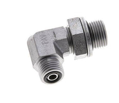 UNF 9/16''-18 x G 3/8'' Macho Codo de 90 grados de acero galvanizado ORFS 400 Bar - Hidráulico