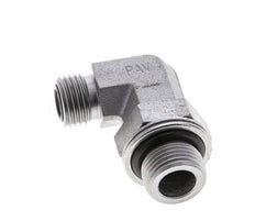UNF 9/16''-18 x G 3/8'' Macho Codo de 90 grados de acero galvanizado ORFS 400 Bar - Hidráulico