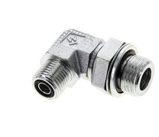 UN 11/16''-16 x G 1/2'' Macho Codo de 90 grados de acero galvanizado ORFS 400 Bar - Hidráulico