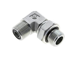 UN 13/16''-16 x G 1/2'' Macho Codo de 90 grados de acero galvanizado ORFS 400 Bar - Hidráulico