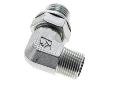 UN 13/16''-16 x G 1/2'' Macho Codo de 90 grados de acero galvanizado ORFS 400 Bar - Hidráulico