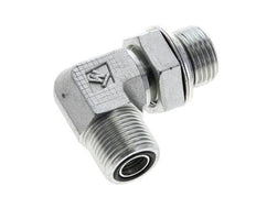 UN 13/16''-16 x G 1/2'' Macho Codo de 90 grados de acero galvanizado ORFS 400 Bar - Hidráulico