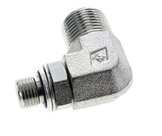 UN 13/16''-16 x G 1/4'' Macho Codo de 90 grados de acero galvanizado ORFS 400 Bar - Hidráulico