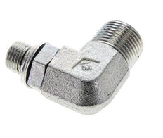 UN 13/16''-16 x G 1/4'' Macho Codo de 90 grados de acero galvanizado ORFS 400 Bar - Hidráulico