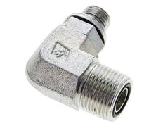 UN 13/16''-16 x G 1/4'' Macho Codo de 90 grados de acero galvanizado ORFS 400 Bar - Hidráulico