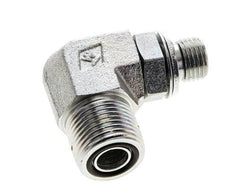 UN 13/16''-16 x G 1/4'' Macho Codo de 90 grados de acero galvanizado ORFS 400 Bar - Hidráulico