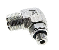 UN 13/16''-16 x G 1/4'' Macho Codo de 90 grados de acero galvanizado ORFS 400 Bar - Hidráulico