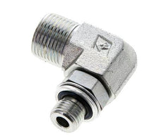 UN 13/16''-16 x G 1/4'' Macho Codo de 90 grados de acero galvanizado ORFS 400 Bar - Hidráulico