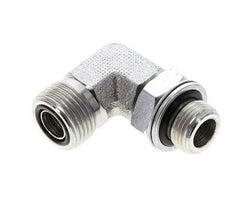 UN 13/16''-16 x G 3/8'' Macho Codo de 90 grados de acero galvanizado ORFS 400 Bar - Hidráulico