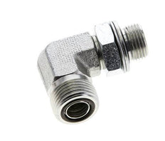 UN 13/16''-16 x G 3/8'' Macho Codo de 90 grados de acero galvanizado ORFS 400 Bar - Hidráulico