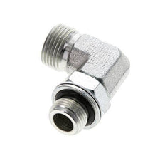 UN 13/16''-16 x G 3/8'' Macho Codo de 90 grados de acero galvanizado ORFS 400 Bar - Hidráulico
