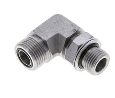 UNS 1''-14 x G 1/2'' Macho Codo de 90 grados de acero galvanizado ORFS 400 Bar - Hidráulico