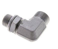 UNS 1''-14 x G 1/2'' Macho Codo de 90 grados de acero galvanizado ORFS 400 Bar - Hidráulico