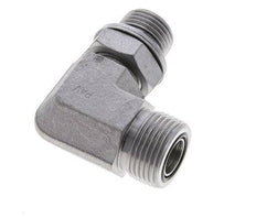 UNS 1''-14 x G 1/2'' Macho Codo de 90 grados de acero galvanizado ORFS 400 Bar - Hidráulico