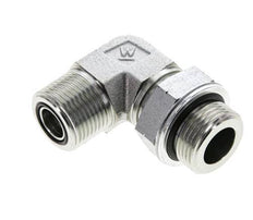 UNS 1''-14 x G 3/4'' Macho Codo de 90 grados de acero galvanizado ORFS 400 Bar - Hidráulico