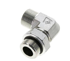 UNS 1''-14 x G 3/4'' Macho Codo de 90 grados de acero galvanizado ORFS 400 Bar - Hidráulico