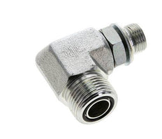 UNS 1''-14 x G 3/8'' Macho Codo de 90 grados de acero galvanizado ORFS 400 Bar - Hidráulico