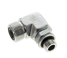 UNS 1''-14 x G 3/8'' Macho Codo de 90 grados de acero galvanizado ORFS 400 Bar - Hidráulico