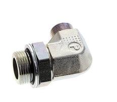 Codo de 90 grados de acero galvanizado UNS 1''-14 x G 1'' macho ORFS 315 Bar - Hidráulico