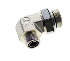 Codo de 90 grados de acero galvanizado UNS 1''-14 x G 1'' macho ORFS 315 Bar - Hidráulico