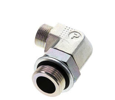 Codo de 90 grados de acero galvanizado UNS 1''-14 x G 1'' macho ORFS 315 Bar - Hidráulico