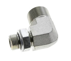 UN 1-3/16''-12 x G 1/2'' Macho Codo de 90 grados de acero galvanizado ORFS 400 Bar - Hidráulico