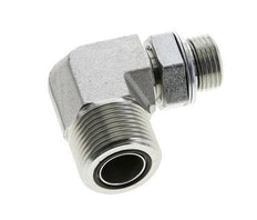 UN 1-3/16''-12 x G 1/2'' Macho Codo de 90 grados de acero galvanizado ORFS 400 Bar - Hidráulico