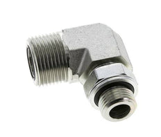 UN 1-3/16''-12 x G 1/2'' Macho Codo de 90 grados de acero galvanizado ORFS 400 Bar - Hidráulico
