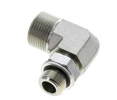 UN 1-3/16''-12 x G 1/2'' Macho Codo de 90 grados de acero galvanizado ORFS 400 Bar - Hidráulico