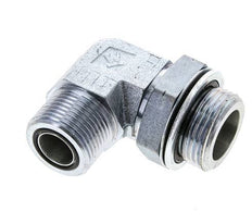 UN 1-3/16''-12 x G 1'' Macho Codo de 90 grados de acero galvanizado ORFS 315 Bar - Hidráulico