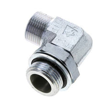 UN 1-3/16''-12 x G 1'' Macho Codo de 90 grados de acero galvanizado ORFS 315 Bar - Hidráulico