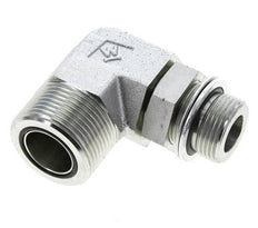 UN 1-7/16''-12 x G 3/4'' Macho Codo de 90 grados de acero galvanizado ORFS 315 Bar - Hidráulico