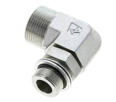 UN 1-7/16''-12 x G 3/4'' Macho Codo de 90 grados de acero galvanizado ORFS 315 Bar - Hidráulico
