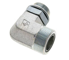 UN 1-11/16''-12 x G 1'' Macho Codo de 90 grados de acero galvanizado ORFS 250 Bar - Hidráulico