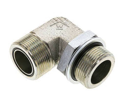 UN 1-11/16''-12 x G 1 1/4'' Macho Codo de 90 grados de acero galvanizado ORFS 250 Bar - Hidráulico