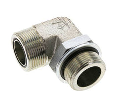 UN 1-11/16''-12 x G 1 1/4'' Macho Codo de 90 grados de acero galvanizado ORFS 250 Bar - Hidráulico