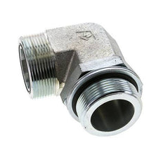 UN 2''-12 x G 1 1/2'' Macho Codo de 90 grados de acero galvanizado ORFS 200 Bar - Hidráulico