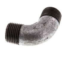 R 1/2'' Male Zinc plated Cast iron 90 deg Elbow Fitting 25 Bar [2 Pieces]