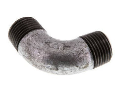 R 1/2'' Male Zinc plated Cast iron 90 deg Elbow Fitting 25 Bar [2 Pieces]