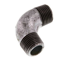 R 1/2'' Male Zinc plated Cast iron 90 deg Elbow Fitting 25 Bar [2 Pieces]