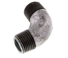 R 1/2'' Male Zinc plated Cast iron 90 deg Elbow Fitting 25 Bar [2 Pieces]