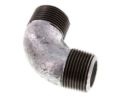 R 3/4'' Male Zinc plated Cast iron 90 deg Elbow Fitting 25 Bar [2 Pieces]