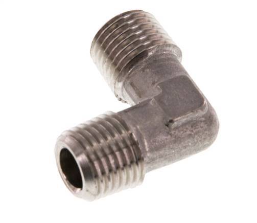 R 1/4'' Male Stainless steel 90 deg Elbow Fitting 150 Bar