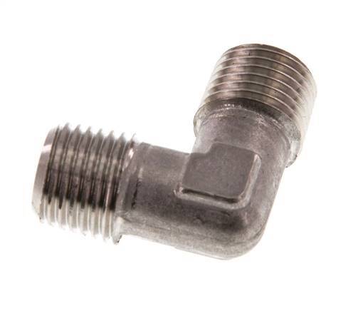 R 1/4'' Male Stainless steel 90 deg Elbow Fitting 150 Bar