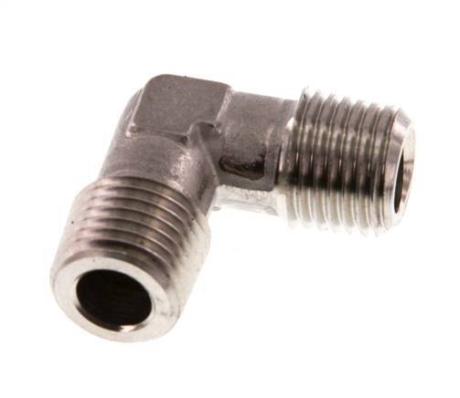 R 1/4'' Male Stainless steel 90 deg Elbow Fitting 150 Bar