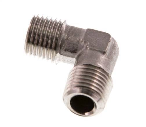 R 1/4'' Male Stainless steel 90 deg Elbow Fitting 150 Bar