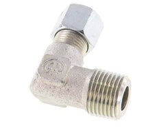 R 1/2'' Macho x 10L Codo de acero galvanizado de 90 grados 315 Bar DIN 2353