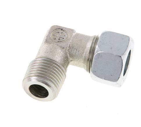 R 1/2'' Macho x 15L Codo de acero galvanizado de 90 grados 315 Bar DIN 2353