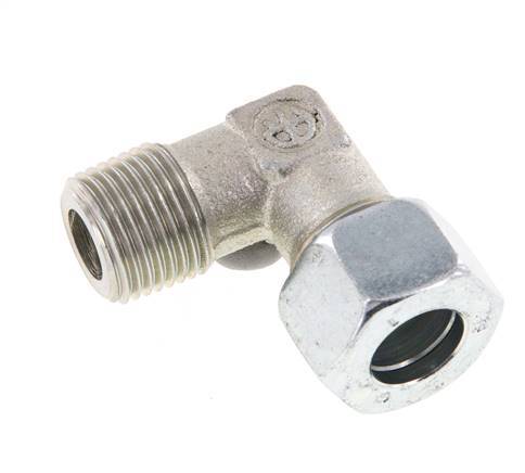 R 1/2'' Macho x 15L Codo de acero galvanizado de 90 grados 315 Bar DIN 2353